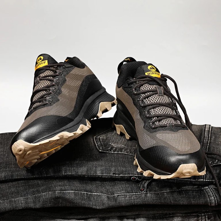 HIKEUP Outdoor Running Shoes Men Women Anti-skid Hiking Camping Sports Trail Sneakers 2