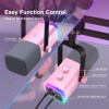 FIFINE Gaming USB/XLR Dynamic Microphone Kit with Gain Knob/RGB/Monitor for PC PS5/4 Mixer-AmpliGame 3