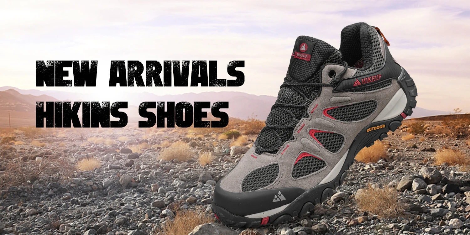 HIKEUP Men Shoes Breathable Splashproof Outdoor Hiking Shoes