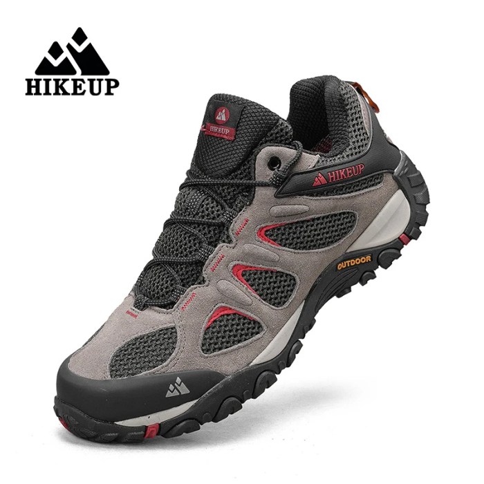 HIKEUP Men Shoes Breathable Splashproof Outdoor Hiking Shoes