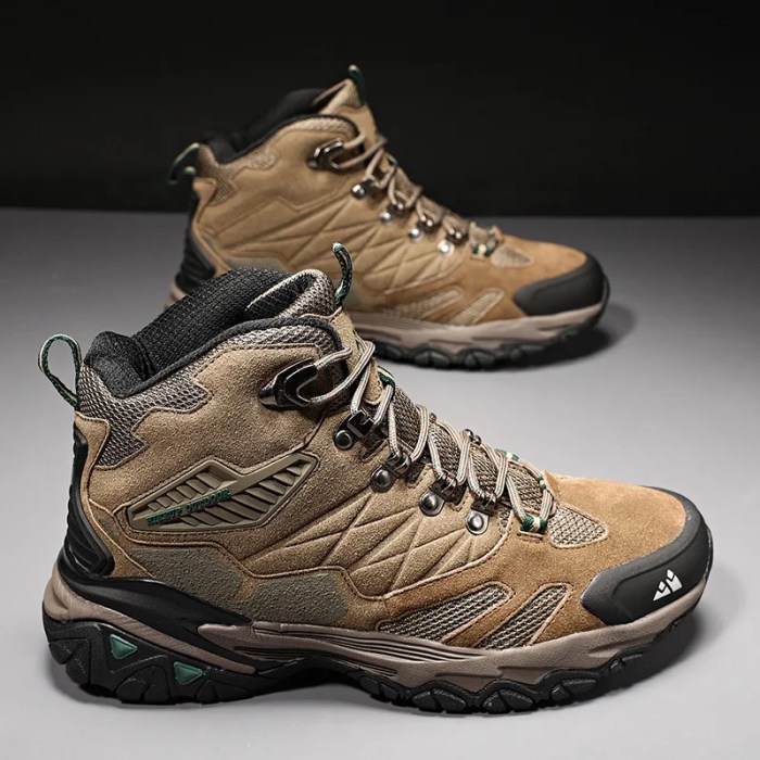 HIKEUP Winter High Top Suede Outdoor Hiking Boots 5