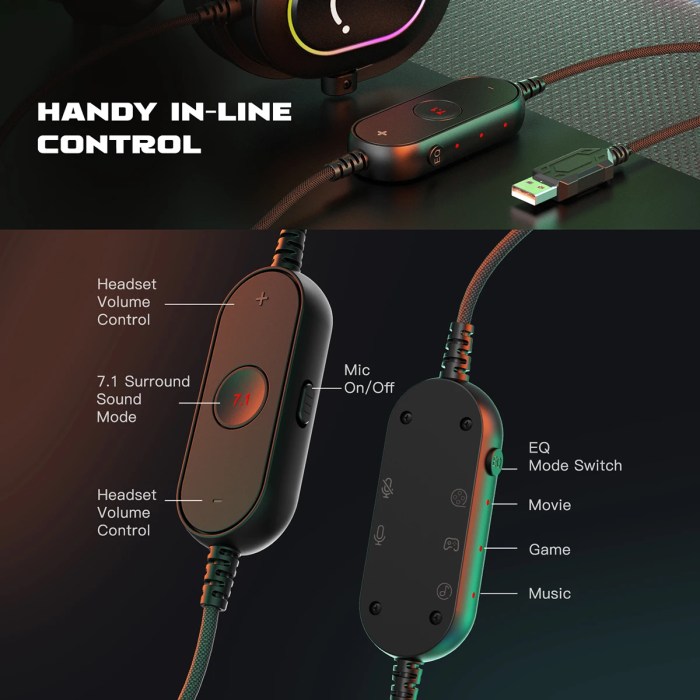 fifine dynamic rgb gaming headset with mic – over ear 7.1 surround sound, 3 eq modes for pc, ps4, ps5, game, movie & music Fifine Dynamic RGB Gaming Headset with Mic – Over-Ear 7.1 Surround Sound, 3 EQ Modes for PC, PS4, PS5, Game, Movie & Music 6