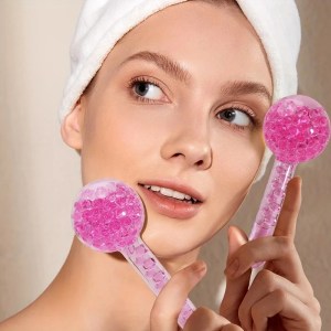 2Pcs LCE Cooling Globes for Face & Eyes - Facial Massager Roller, Freezable LCE Balls for Skin Care 1