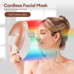 Foreverlily Mascarilla facial LED Wireless 7 Colors Photon Skin Care Beauty Machine Masque pour le visage 6
