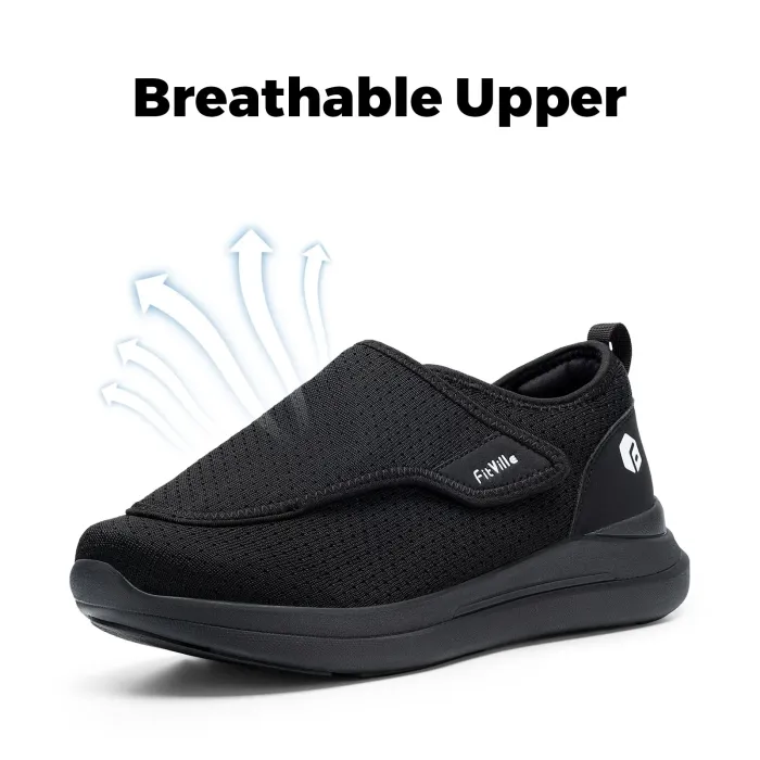 FitVille Men's Orthopedic Extra-Wide Adjustable Walking Shoes – Comfort & Support for All-Day Wear 5