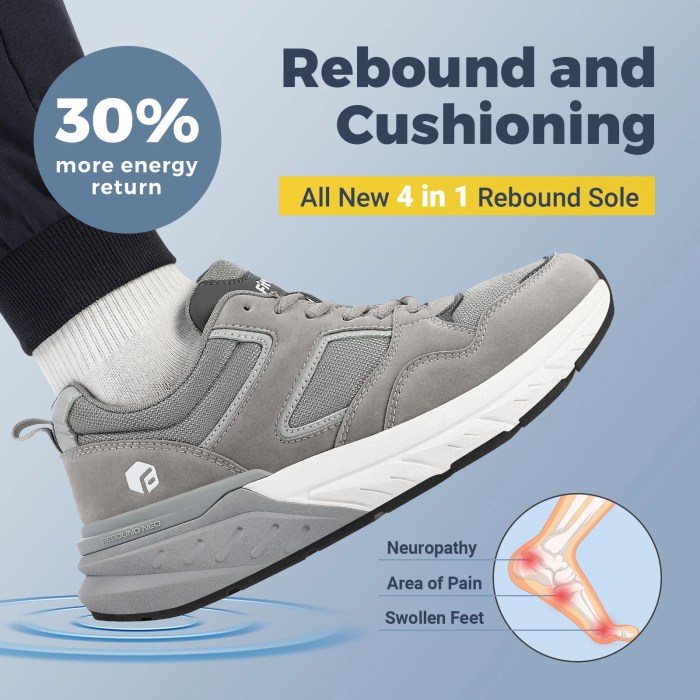 FitVille Men's New Running Shoes – 4E Wide Width Sneakers with Arch Support 4