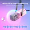 FIFINE Gaming USB/XLR Dynamic Microphone Kit with Gain Knob/RGB/Monitor for PC PS5/4 Mixer-AmpliGame 4