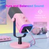 fifine usb/xlr dynamic microphone with rgb control/headphone jack/mute,mic for pc gaming youtube live streaming FIFINE USB/XLR Dynamic Microphone with RGB Control/Headphone Jack/Mute,MIC for PC Gaming YouTube Live-Streaming 4