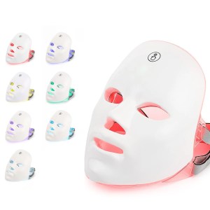 7-Color LED Facial & Neck Mask – Red Light Therapy for Skin Tightening, 2