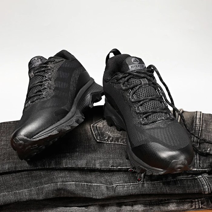 HIKEUP Outdoor Running Shoes Men Women Anti-skid Hiking Camping Sports Trail Sneakers 5