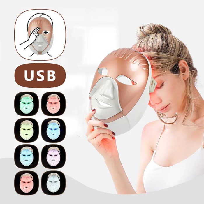 foreverlily mascarilla facial led wireless 7 colors photon skin care beauty machine masque pour le visage Foreverlily Mascarilla facial LED Wireless 7 Colors Photon Skin Care Beauty Machine Masque pour le visage 1