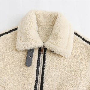 Women's Faux Fur Moto Jacket – European Winter Style Autumn Coat 3