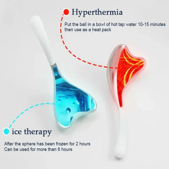 Cooling Spa Ice Globes & Gua Sha Cryo Sticks – Stainless Steel Face & Eye Massager for Skin Care 5