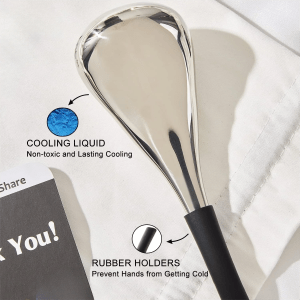 ice globes facial skin care tool – stainless steel cryo sticks for face & eyes, cooling spa cold roller Ice Globes Facial Skin Care Tool – Stainless Steel Cryo Sticks for Face & Eyes, Cooling Spa Cold Roller 3
