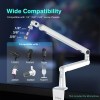 fifine low profile boom arm microphone stand with desk mount/cable managment, adjustable mic boom FIFINE Low-profile Boom Arm Microphone Stand with Desk Mount/Cable Managment, Adjustable Mic Boom 4