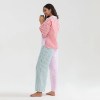 women's striped panel candy pyjama set Women's Striped Panel Candy Pyjama Set 5