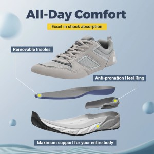 FitVille Men's New Running Shoes – 4E Wide Width Sneakers with Arch Support 3