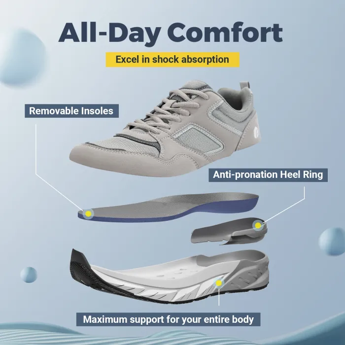 FitVille Men's New Running Shoes – 4E Wide Width Sneakers with Arch Support 3