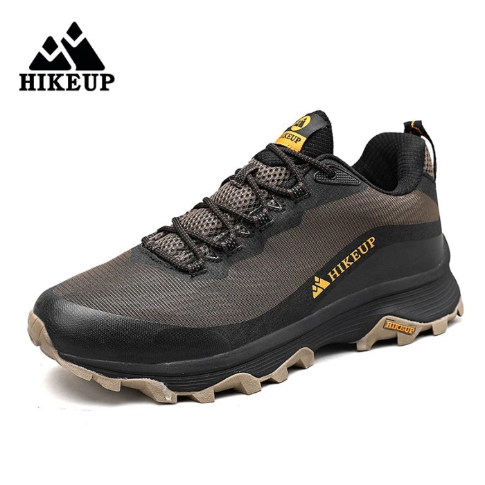 HIKEUP Outdoor Running Shoes Men Women Anti-skid Hiking Camping Sports Trail Sneakers