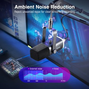 fifine usb/xlr dynamic microphone headphone jack for pc gaming recording streaming FIFINE USB/XLR Dynamic Microphone Headphone jack for PC Gaming Recording Streaming 2