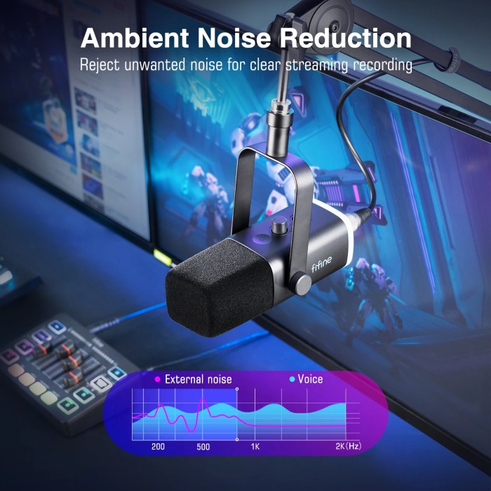 fifine usb/xlr dynamic microphone headphone jack for pc gaming recording streaming FIFINE USB/XLR Dynamic Microphone Headphone jack for PC Gaming Recording Streaming 2