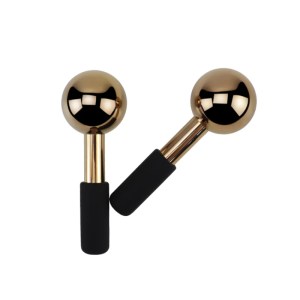 Rose Gold Skin Ice Globes – Cooling Facial Roller & Stainless Steel Cold Therapy Massager 3