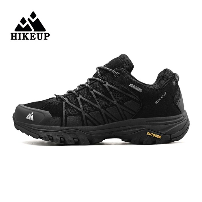 HIKEUP New Arrival Mens Hiking Shoes Breathable Lace Up Trekking 3