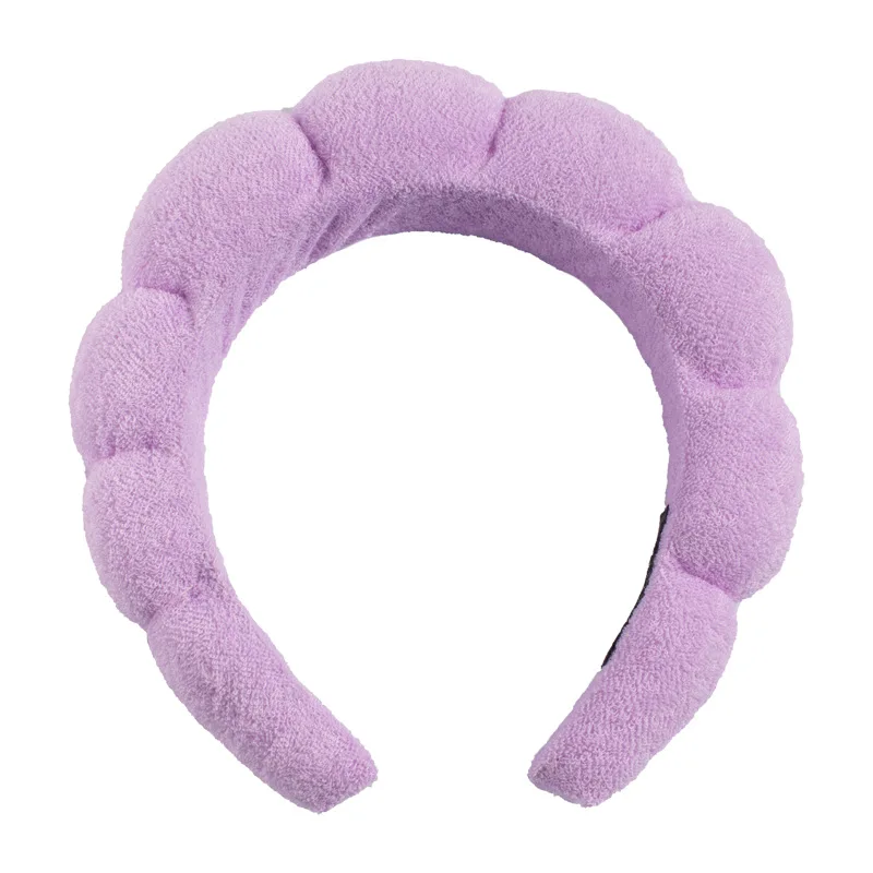 Puffy Makeup Spa Headband for Women – Soft Sponge Hairband for Skincare, Yoga, Face Wash & Facial Masks