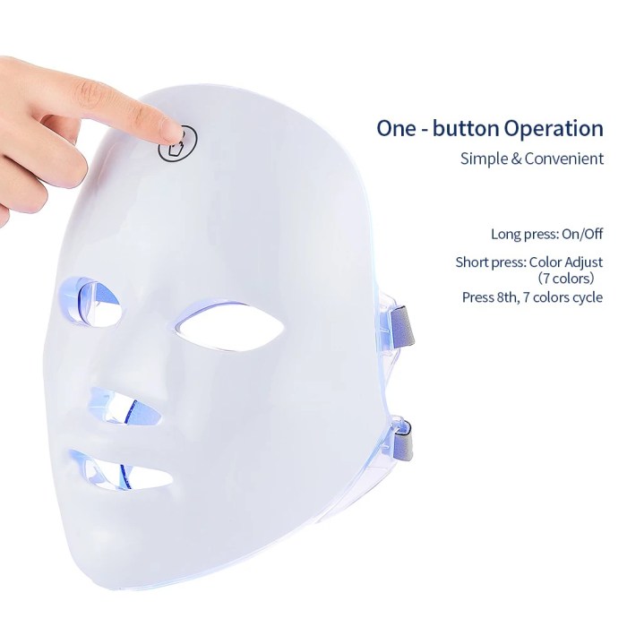 rechargeable 7 color led facial mask – skin rejuvenation & face lifting beauty device Rechargeable 7-Color LED Facial Mask – Skin Rejuvenation & Face Lifting Beauty Device 3