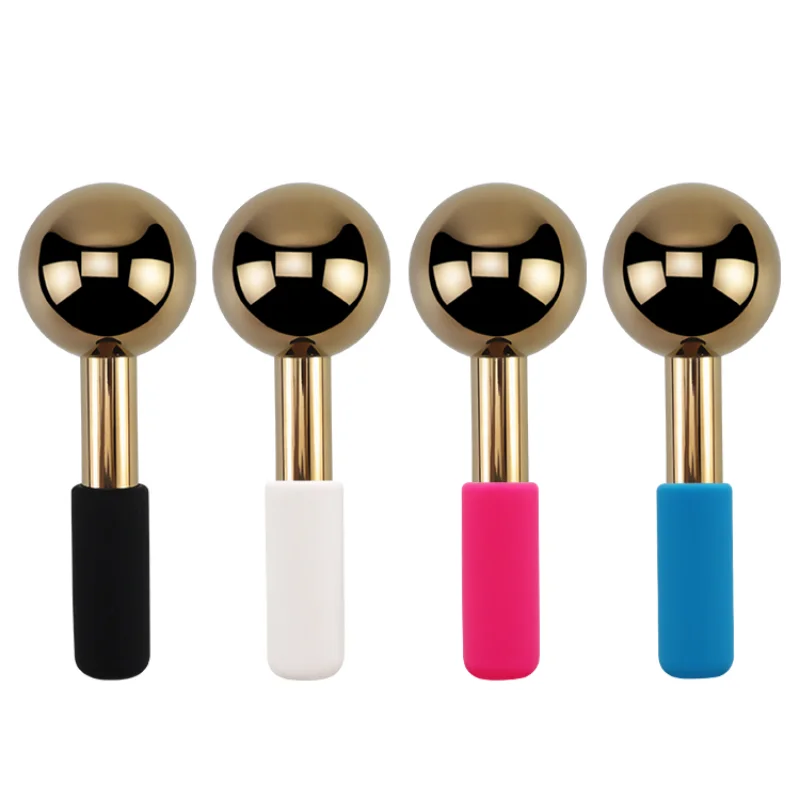 Rose Gold Skin Ice Globes – Cooling Facial Roller & Stainless Steel Cold Therapy Massager 4