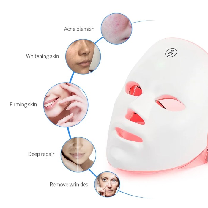 rechargeable 7 color led facial mask – skin rejuvenation & face lifting beauty device Rechargeable 7-Color LED Facial Mask – Skin Rejuvenation & Face Lifting Beauty Device 4