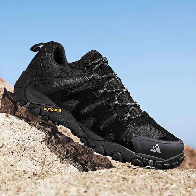 hikeup men's hiking shoes suede leather outdoor shoes wear resistant men HIKEUP Men's Hiking Shoes Suede Leather Outdoor Shoes Wear-resistant Men 6