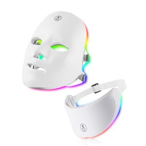7-Color LED Facial & Neck Mask – Red Light Therapy for Skin Tightening, 1