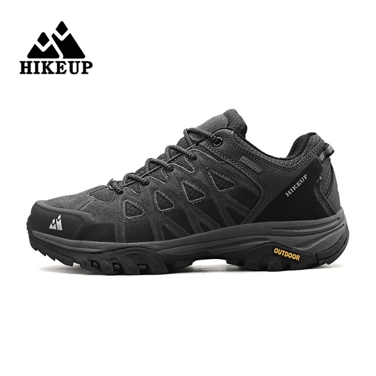 HIKEUP New Arrival Mens Hiking Shoes Breathable Lace Up Trekking 2