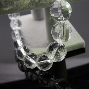 Statement Clear Acrylic Disco Crystal Pendant Necklace Crystal 4
