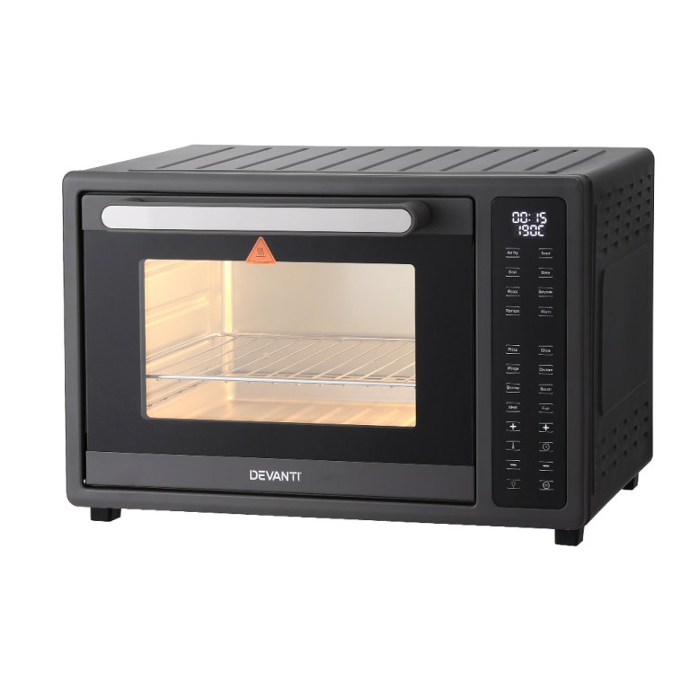 devanti air fryer 32l w/ lcd touch oven 1700w