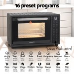 devanti air fryer 32l w/ lcd touch oven 1700w