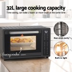 devanti air fryer 32l w/ lcd touch oven 1700w