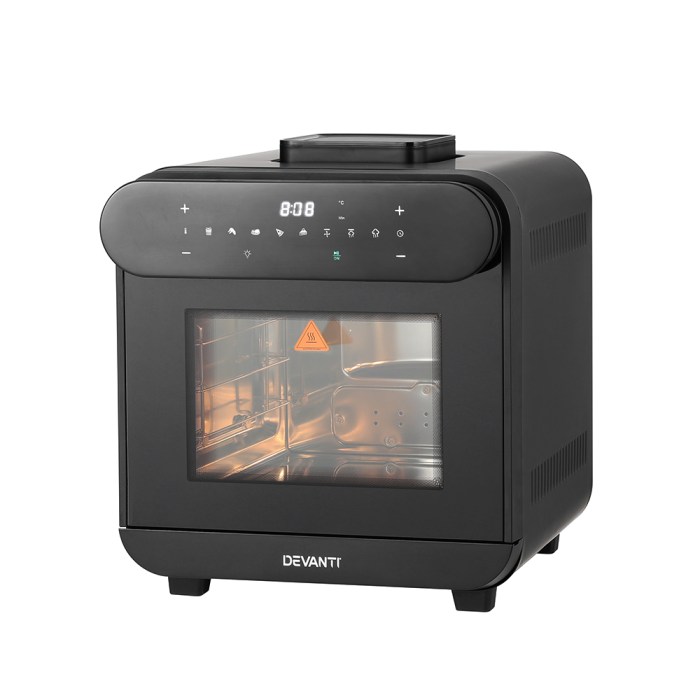 Devanti Steam Air Fryer Oven 15L W/ LCD Touch 1600W Devanti Steam Air Fryer Oven 15L W/ LCD Touch 1600W