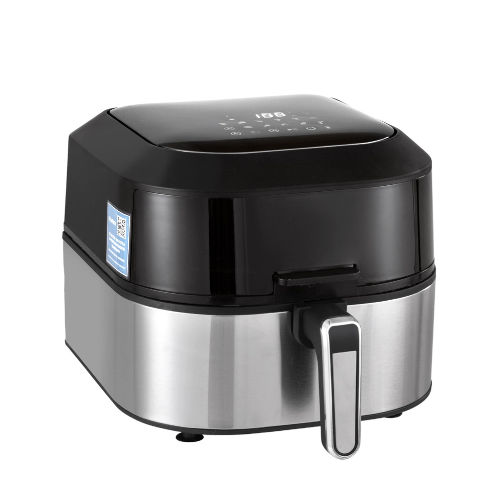 devanti 5.5l air fryer & grill lcd fryers 1500w