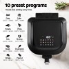 devanti 5.5l air fryer & grill lcd fryers 1500w