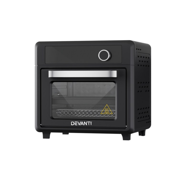 devanti air fryer 20l lcd fryers oven