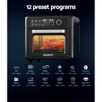 devanti air fryer 20l lcd fryers oven