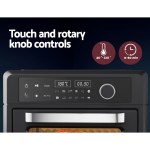 devanti air fryer 20l lcd fryers oven