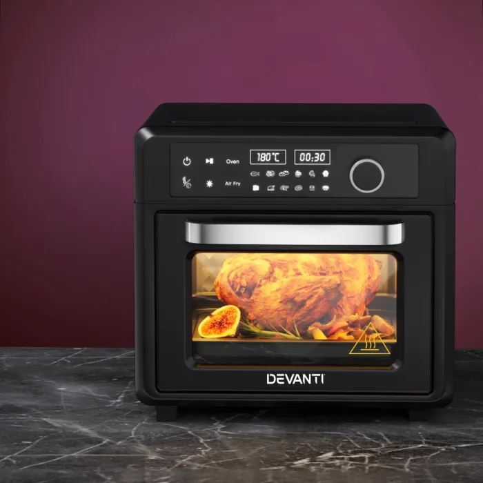 Devanti Air Fryer 20L LCD Fryers Oven Devanti Air Fryer 20L LCD Fryers Oven