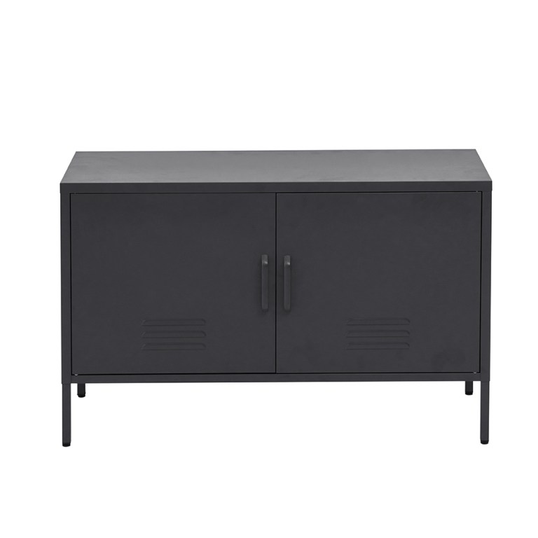 artiss buffet sideboard metal cabinet base charcoal