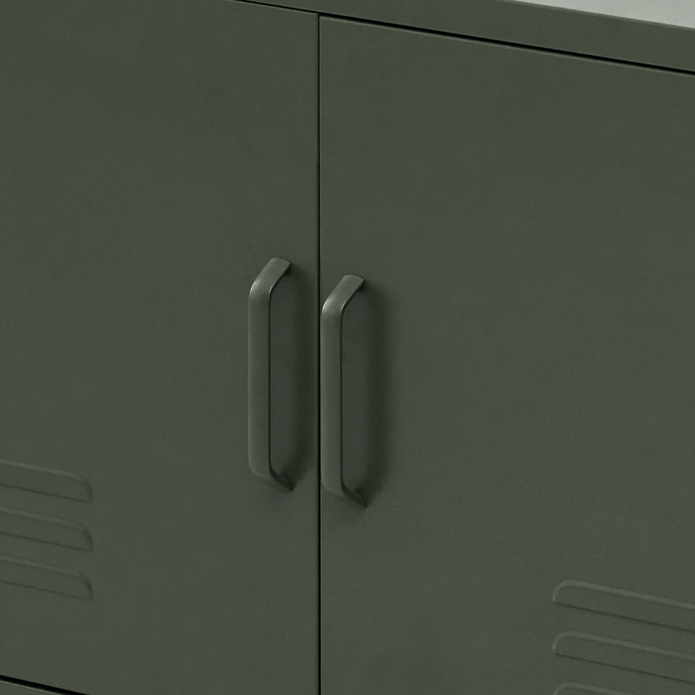 artiss buffet sideboard metal cabinet base green