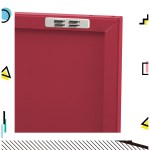 artiss buffet sideboard metal cabinet base pink
