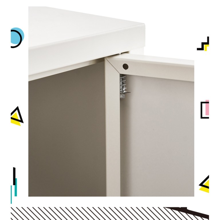 artiss buffet sideboard metal cabinet sweetheart white