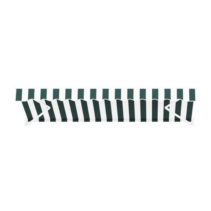 instahut retractable folding arm awning manual sunshade 3mx2.5m green white instahut retractable folding arm awning manual sunshade 3mx2.5m green white